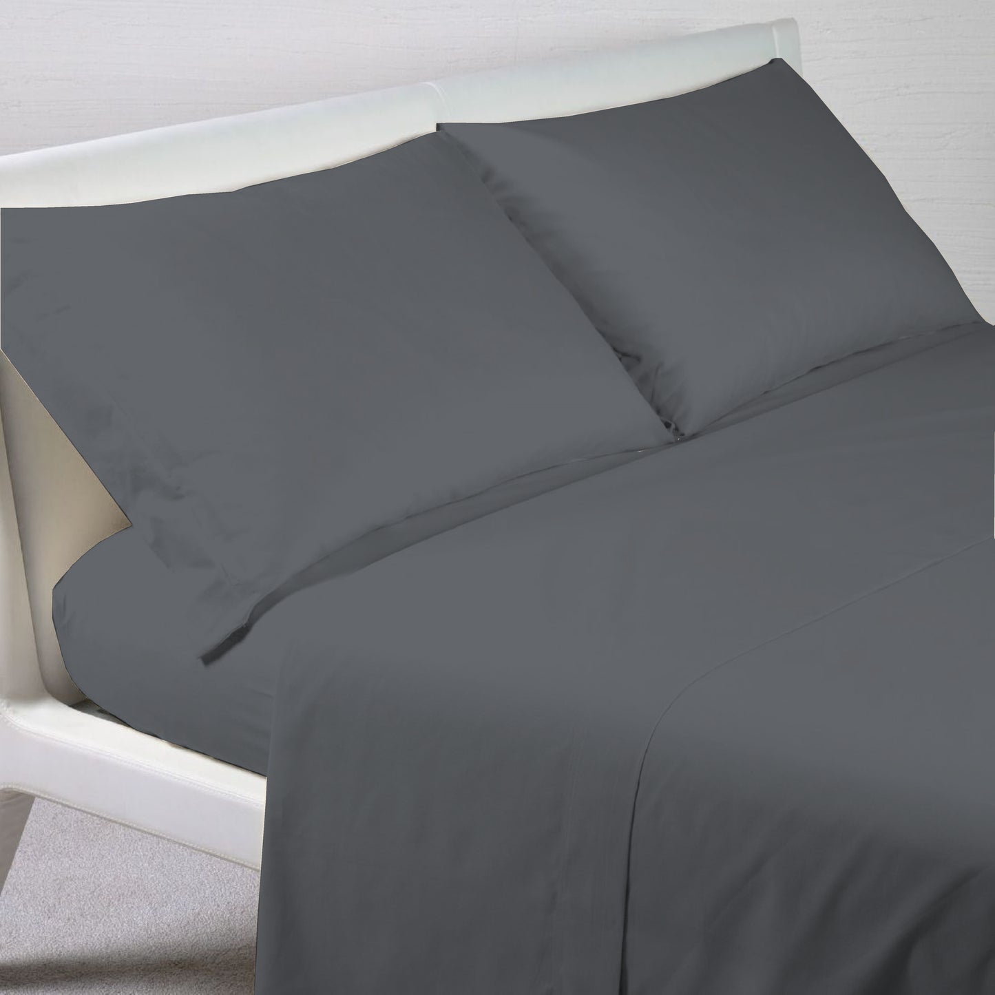 Completo Letto Cotone GRIGIO SCURO