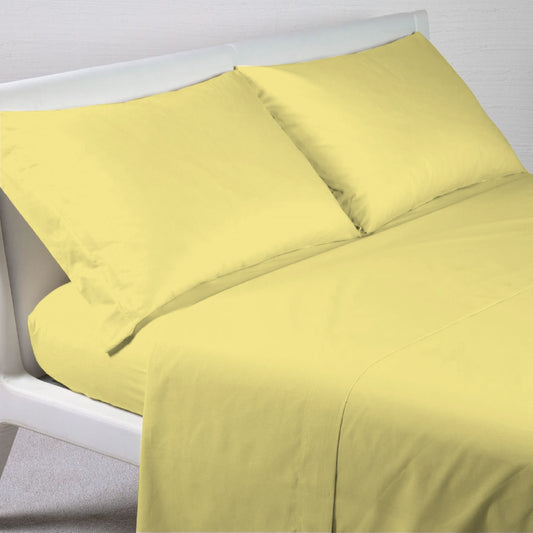 Completo Letto Cotone GIALLO