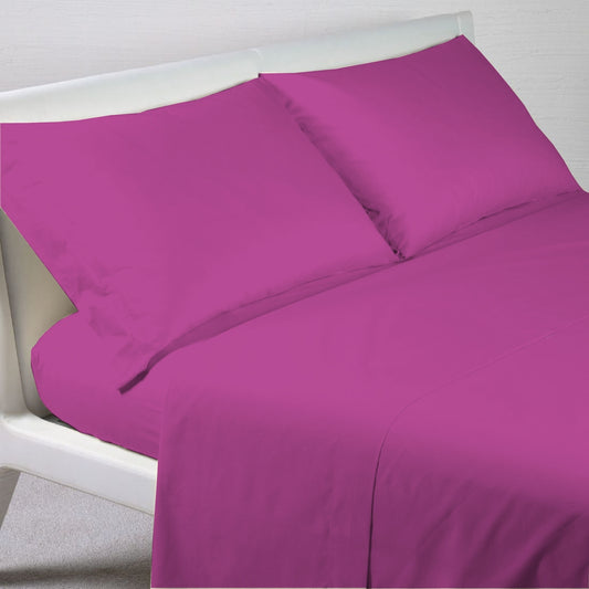 Completo Letto Cotone FUCSIA