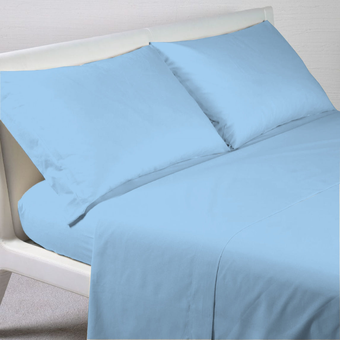 Completo Letto Cotone AZZURRO